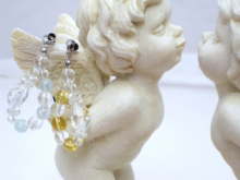 【天使の羽】ストラップ　『クォーツ』