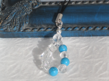 【天使の羽】 ストラップ　『ターコイズ』