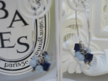 アクアマリン＆ラピスラズリ　ピアス